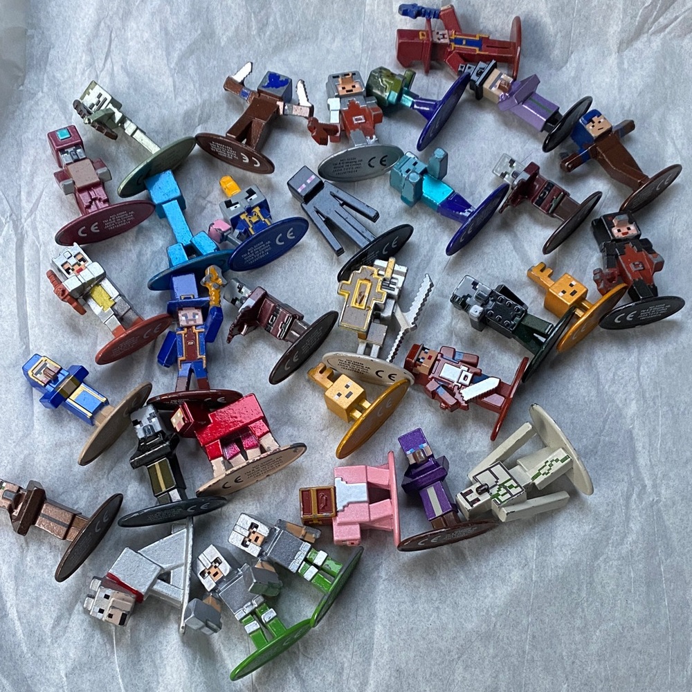 Minecraft Jada Miniature Metal Toy Figures Set